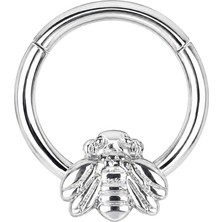 Rafta Arı Halka Piercing Gümüş Rengi