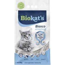 Rafta Biokats Bianco Attracting Topaklanan Kedi Kumu 10LT