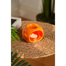 Rafta Love Bundles Sphereglow Turuncu Seramik Buhurdanlık – Sunset Orange Turuncu