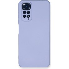 ENCO Xiaomi Redmi Note 11 Kılıf Nano Içi Kadife Silikon - Lila