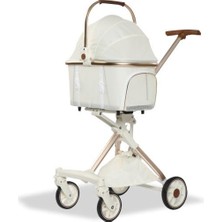 Rafta Eurodog Katlanabilir Köpek Arabası Beyaz 80,5X48,5X112 cm