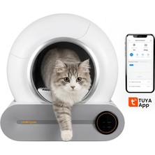 Rafta Smartpaw Nova Cat Pro Akıllı Otomatik Kedi Tuvaleti Beyaz (Türkiye Garantili)