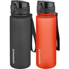 Rafta Uzspace 2'li Tritan Matara Seti 500 ml 14 Farklı Renk Seçeneği Fiftyfifty Siyah-F.red