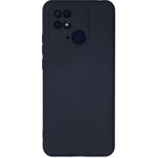 ENCO Xiaomi Redmi 10C Kılıf Nano Içi Kadife Silikon - Lacivert