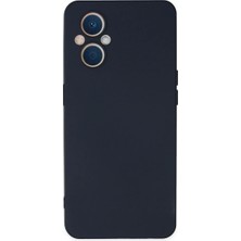 ENCO Oppo Reno 7 Lite Kılıf Nano Içi Kadife Silikon - Lacivert