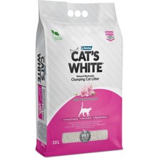 Rafta Cat's White Pudra Kokulu Ince Taneli Kedi Kumu 10 Lt