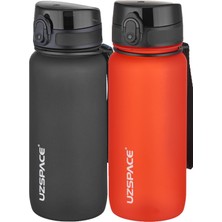 Rafta Uzspace 2'li Tritan Matara Seti 650 ml 14 Farklı Renk Seçeneği Fiftyfifty Siyah-Fantasyred