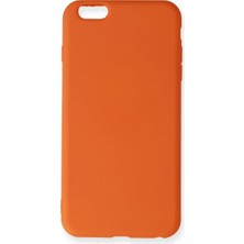 ENCO Apple iPhone 6 Plus Kılıf Nano Içi Kadife Silikon - Turuncu