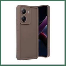 Bezos Poco X7 Pro Uyumlu Viera Silikon - Kahverengi Bss