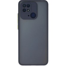ENCO Xiaomi Redmi 10C Kılıf Montreal Silikon Kapak - Lacivert