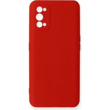 ENCO Realme 7 Pro Kılıf Nano Içi Kadife Silikon - Kırmızı