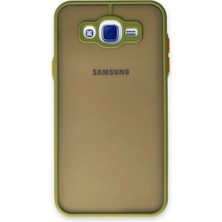 ENCO Samsung Galaxy J7 Kılıf Montreal Silikon Kapak - Açık Yeşil