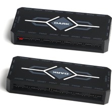 Rafta Dark Argb Hub 6 Fan Takılabilir 3+3pin, Anakart Kontrollü, Sata Güç Bağlantı (Dkckhubargb)