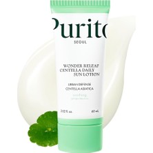 Rafta Purito Wonder Releaf Centella Daily Sun Lotion SPF50+ Pa++++ | Yatıştırıcı Beyaz Iz Bırakmayan Güneş Kremi 60 ml