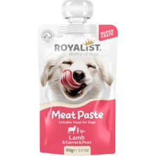 Rafta Royalist Meat Paste Köpek Ödülü Kuzu-Havuç-Bezelye 90G