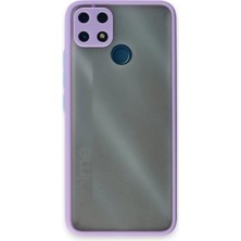 ENCO Realme C25 Kılıf Montreal Silikon Kapak - Mor