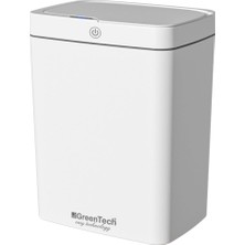 Rafta Greentech Sensörlü Çöp Kovası Şarjlı Akıllı, Beyaz, 18 Litre, GT-SC15