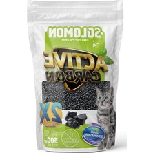 Rafta Solomon Active Carbon 500 gr Koku Giderici - Kedi Kumu Koku Giderici Kokusuz Kedi Tuvaleti Doğal Kum Kokusu Önleyici Aktif Karbon
