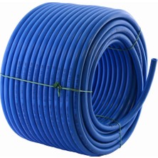 Rafta Süper Mavi Kauçuklu Bahçe Hortumu 100 Metre Ekstra Kalın Sağlam Su Sulama Yıkama Hortum 12.5 mm 1/2"