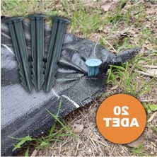 Rafta 20 Adet 14 cm Tırnaklı Sera Taban Örtüsü Çivisi, Sert Plastik