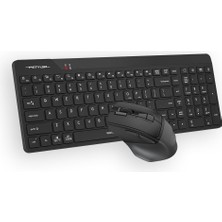 Rafta A4 Tech FG2400 Air2 Mini Q-Türkçe Fn-Multimedya Klavye + Optik Mouse Sessiz 2.4ghz Kablosuz Klavye Mouse Set