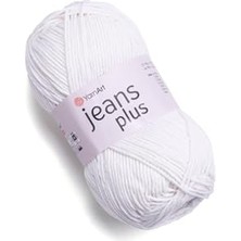 Rafta Yarnart Jeans Plus - El Örgü Ipi Beyaz-01
