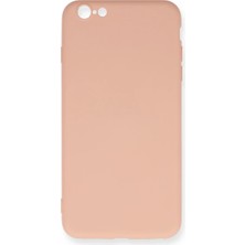ENCO Apple iPhone 6 Plus Kılıf Nano Içi Kadife Silikon - Pudra