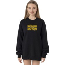 Rafta Tshirthane Dragon Ball Z Anime Namek Wars Siyah Kadın 2ip Sweatshirt P24162S8411, 2xl