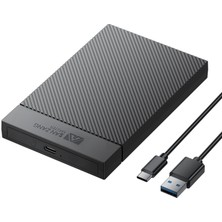 Rafta San Zang Master 2,5 Inç SSD Muhafaza Usb'den Usb-C'ye Siyah