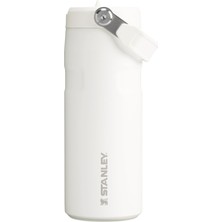 Rafta Stanley Iceflow™ Aerolight™ Flip Straw 2.0 Pipetli Su Şişesi, Beyaz (Frost), 0.47 Litre