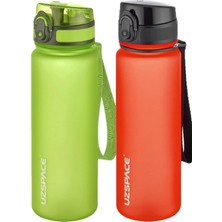 Rafta Uzspace 2'li Tritan Matara Seti 500 ml 14 Farklı Renk Seçeneği Fiftyfifty Yeşil-F.red