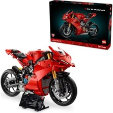 Rafta Ducati Panigale V4 S Motosiklet LEGO Technic Yapım Seti