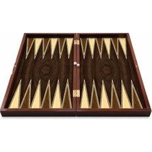 Rafta Büyük Boy Platin Ceviz Tavla, 12 mm Mdf