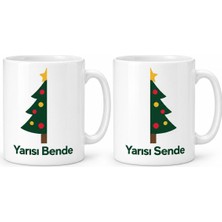 Bezos Yarısı Bende Yarısı Sende 2'li Porselen Kupa Seti - Model 402 Bzoshb