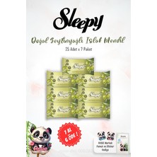Rafta 7 Al 6 Öde Sleepy Doğal Zeytinyağlı Islak Mendil 25'li ve Rosıe