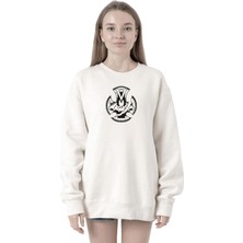 Rafta Tshirthane Monogatari Anime Koyomi Vampire Symbol Beyaz Kadın 2ip Sweatshirt P21982S2697, Xl