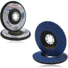 Rafta Bosch X451 Flap Disk 125 mm 120 Kum Metal ve Paslanmaz 2608626143