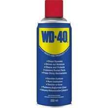 Rafta Wd-40, Çok Amaçlı Sıvı, Binlerce Uygulama Için Yağ Çözücü, Pas Sökücü, Makine ve Elektrikli Cihazlar Için Temizleyici ve Koruyucu, 1X200ML