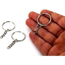 Rafta 20 Adet Paslanmaz Çelik 25 mm Anahtarlık Halkası - Dayanıklı Metal