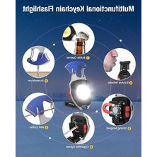 Rafta Çok Fonksiyonlu Şarjlı Mini LED El Feneri ile Acil Durum Ekipmanı