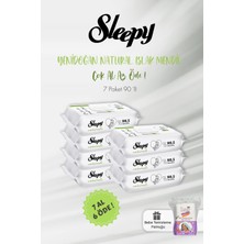 Rafta Sleepy 7 Al 6 Öde Natural Yenidoğan Islak Mendili 90 Adet ve Bebek Pamuğu