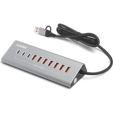 Rafta Dark Connect Master 6+1 Hızlı Şarj Adaptörlü USB Hub, USB 3.0