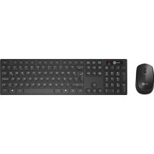Rafta Lecoo KM2001 Kablosuz Türkçe Q Klavye & Mouse Set - Qwerty Türkçe Dizilim Klavye, 1200DPI Optik Fare, Win/mac Uyumlu, Sıvı Dökülmesine Dayanıklı, Tam Boyutlu Türkçe Q Klavye Mouse Seti Siyah