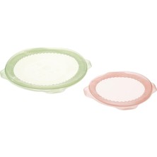Rafta Övermatt Yiyecek Koruyucu, Pembe-Yeşil Pembe-Yeşil