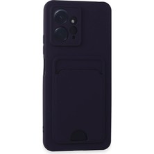 Xiaomi Redmi Note 12 4g Kılıf Kelvin Kartvizitli Silikon - Derin Mor