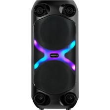 Rafta Hepu HP-MS06 Taşınabilir Kablosuz Bluetooth Hoparlör – 10W Ses Gücü Dahili Şarj Edilebilir Bataryalı Renkli LED Işık Efektli Dc 5V Şarjlı Portable Speaker