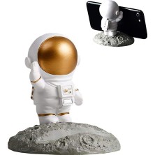 Rafta Apera BN70 Masaüstü Astronot Telefon Tutucu (Turuncu)