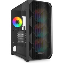 Rafta Sharkoon Kasa Mıd Tower Psusuz 4xfan Ak3 Rgb Black