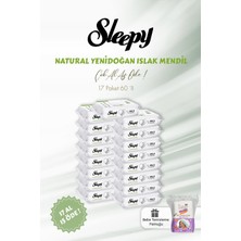 Rafta Sleepy Natural Yenidoğan Islak Bebek Havlusu 17 Al 15 Öde 60'lı ve Bebek Pamuğu