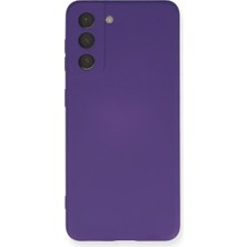 Samsung Galaxy S21 Kılıf Nano Içi Kadife Silikon - Mor